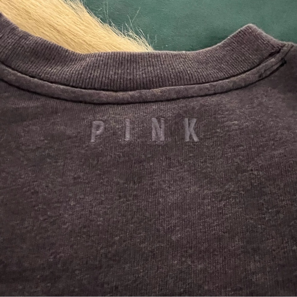 Pink by VICTORIA’s SECRET Blue Orange Yellow Tie Dye Cropped Sweatshirt lounge - Picture 5 of 9